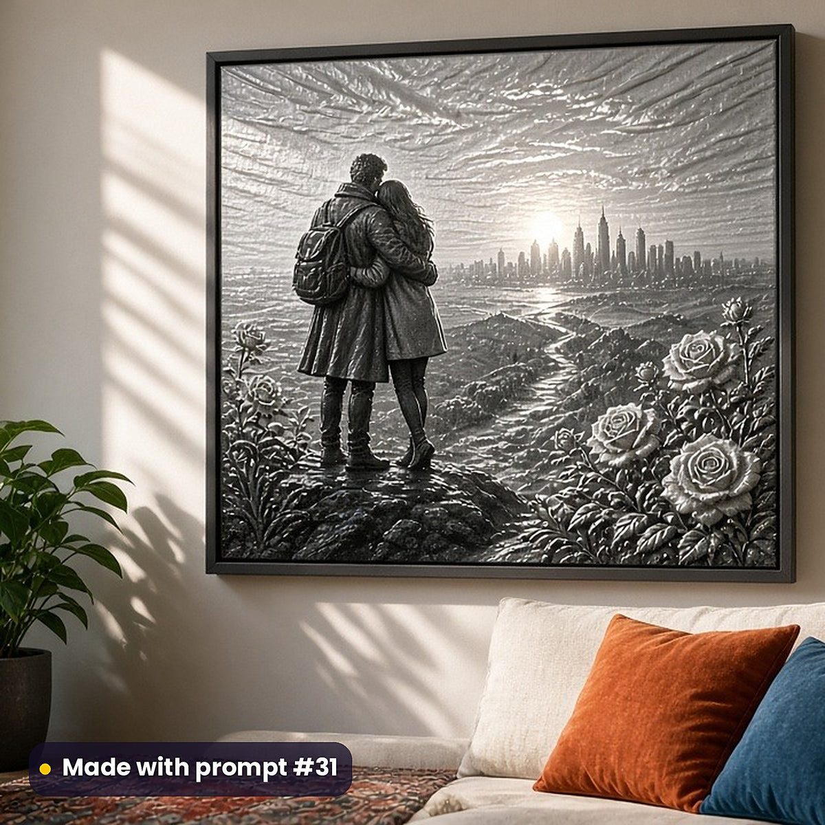 Adult Romance, Clean & Graphic Collection: Made with prompt #31 – realistic UV-printed mockup