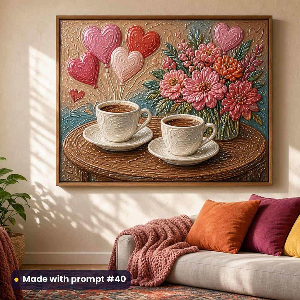 Romantic Comedy, Luxury & Decorative Collection: Made with prompt #40 – realistic UV-printed mockup