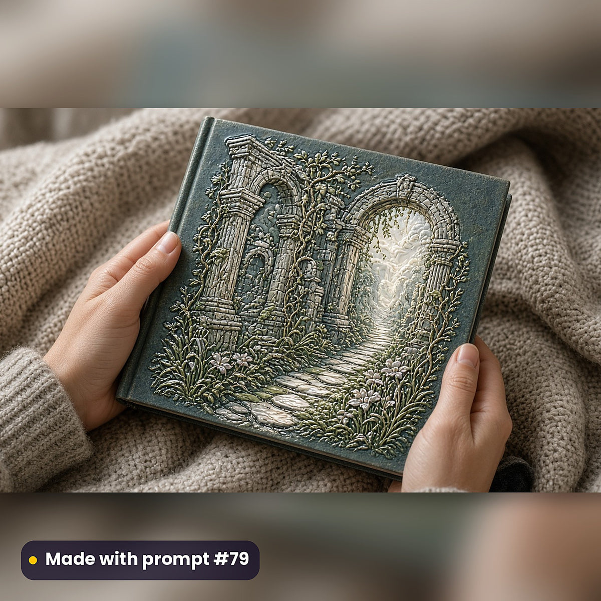 Romantic Comedy, Painterly & Handmade Collection: realistic UV-printed mockup, made with prompt #79