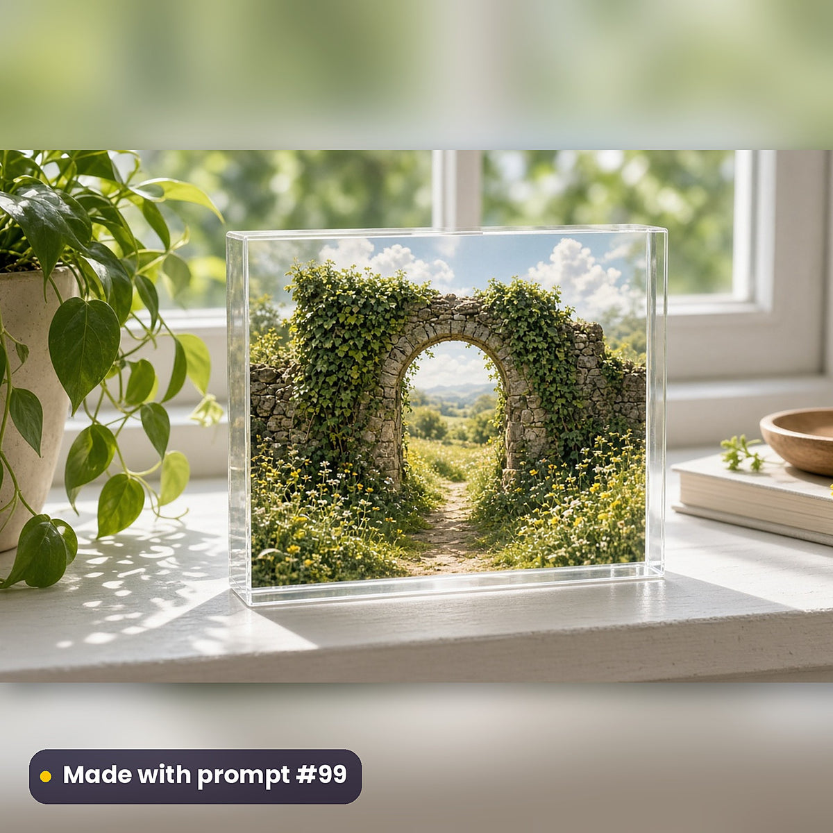 Romantic Comedy, Vintage & Whimsical Collection: realistic UV-printed mockup, made with prompt #99