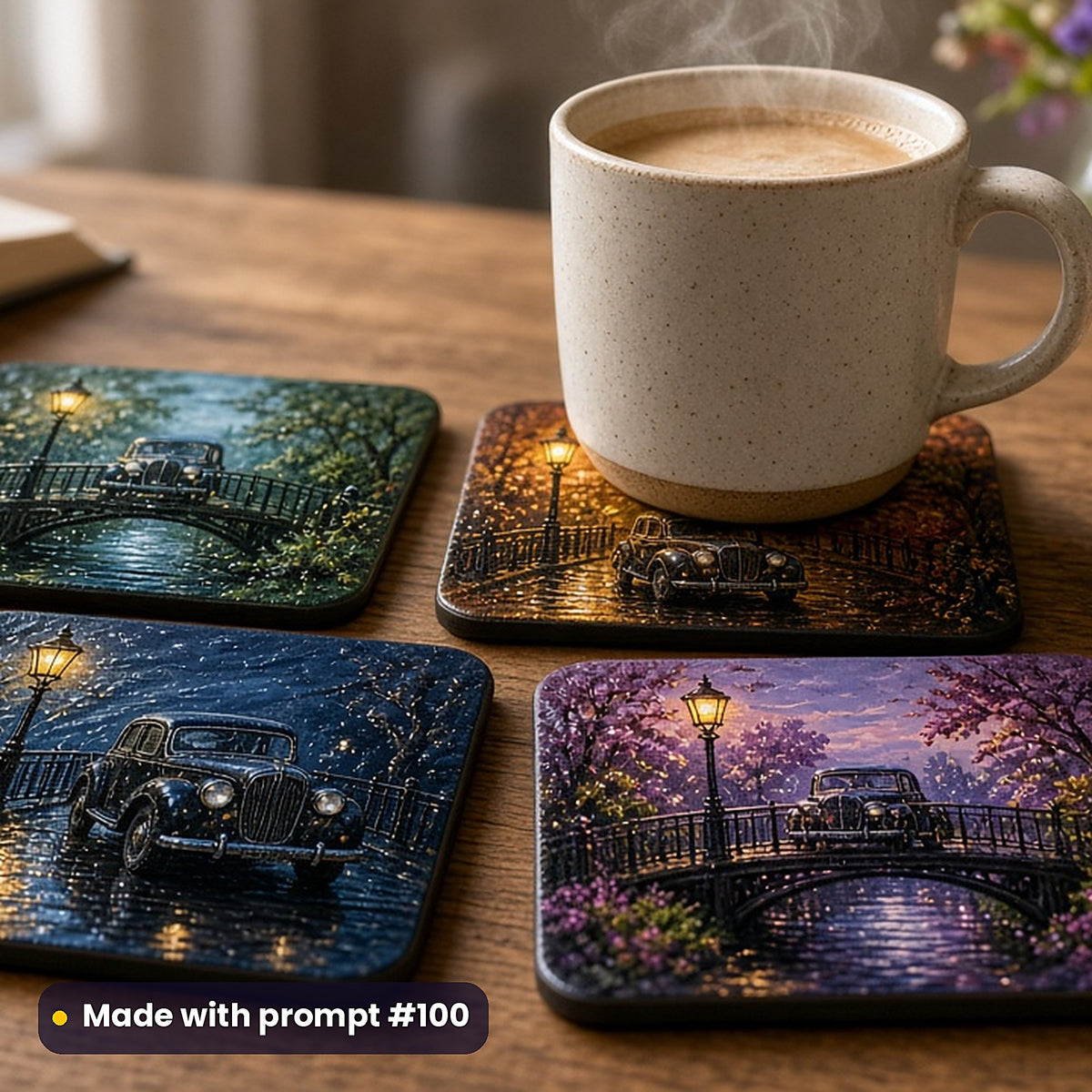 Crime and Thriller, Vintage & Whimsical Collection: realistic UV-printed mockup, made with prompt #100