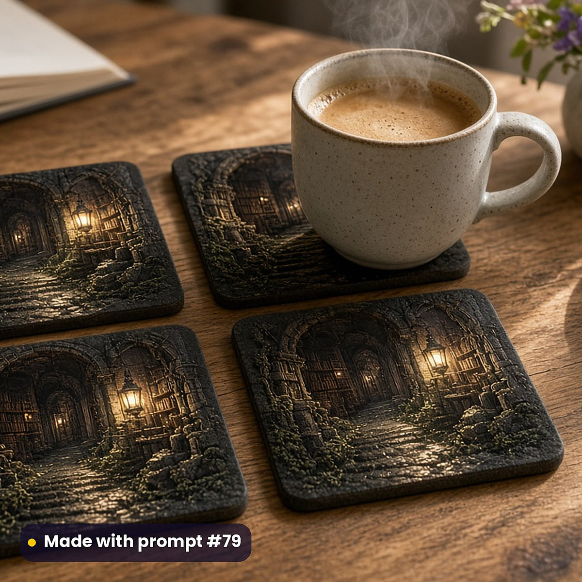 Mystery and Detective, Cinematic & Bold Collection: realistic UV-printed mockup, made with prompt #79