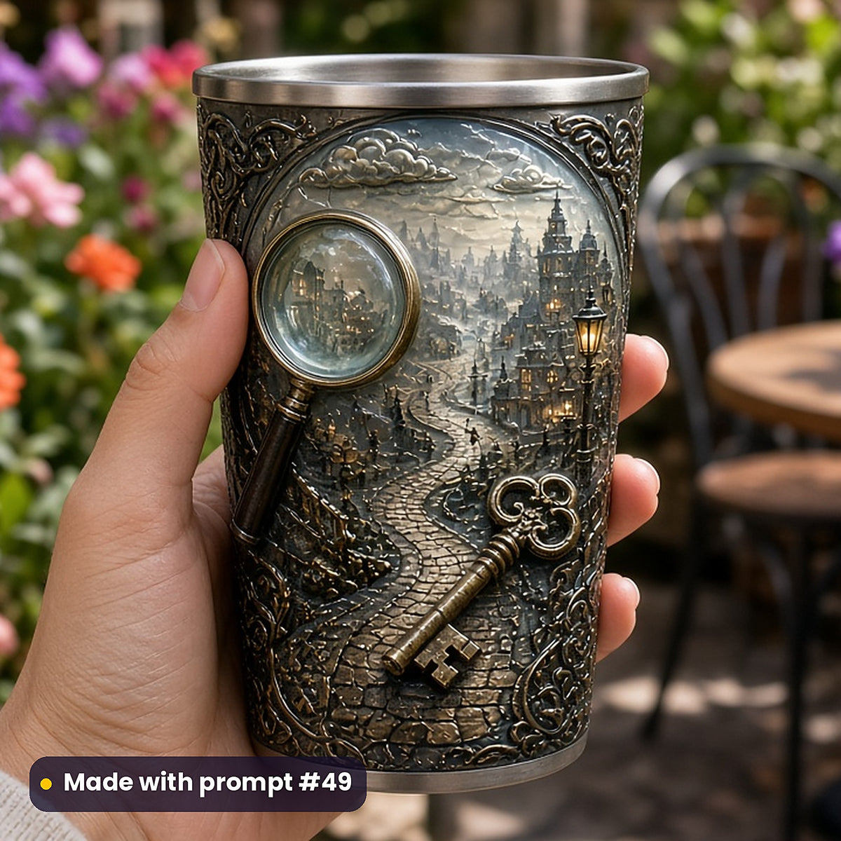 Mystery and Detective, Clean & Graphic Collection: Made with prompt #49 – realistic UV-printed mockup