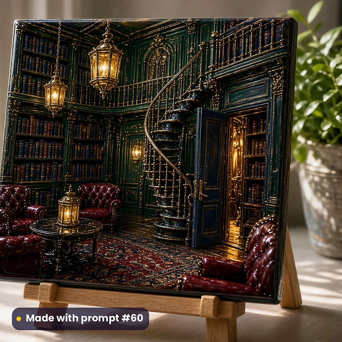 500 Mystery Detective Art Prompts Library: Made with prompt #60 – realistic UV-printed mockup (Iconic Masterpiece)