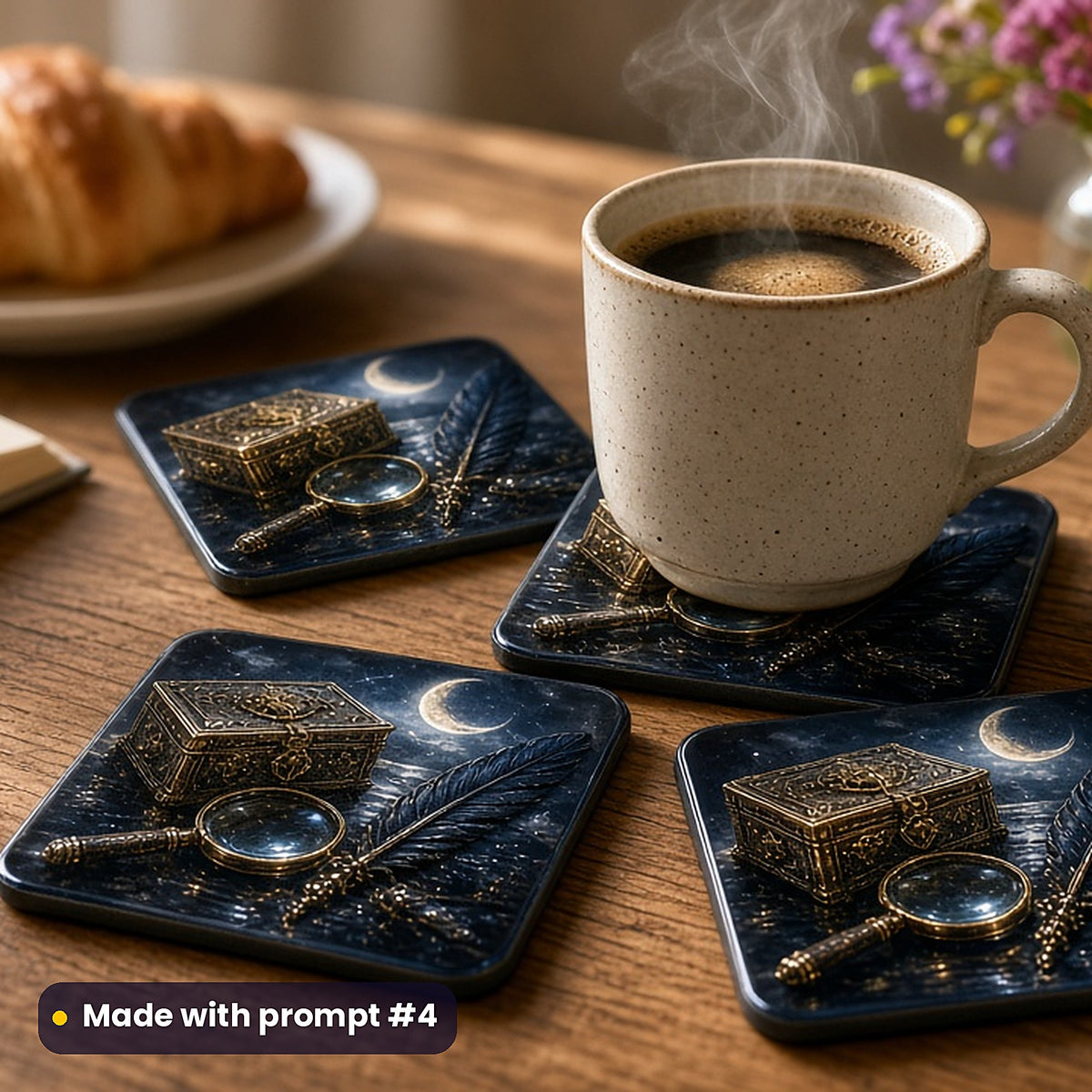 Mystery and Detective, Luxury & Decorative Collection: Made with prompt #4 – realistic UV-printed mockup