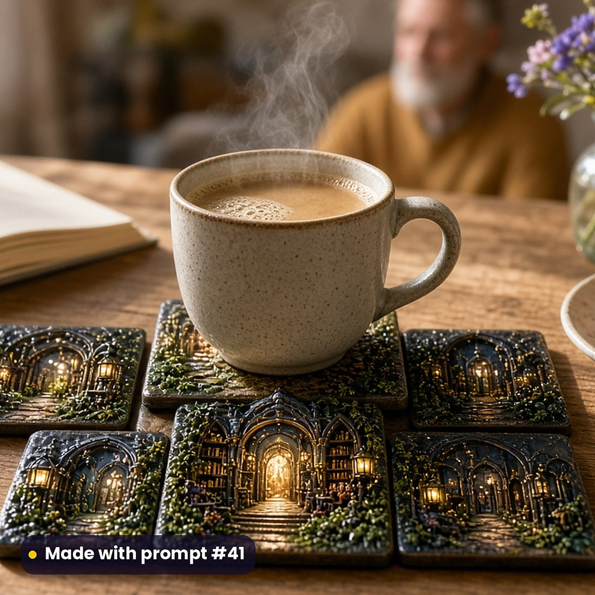 Mystery and Detective, Vintage & Whimsical Collection: realistic UV-printed mockup, made with prompt #41