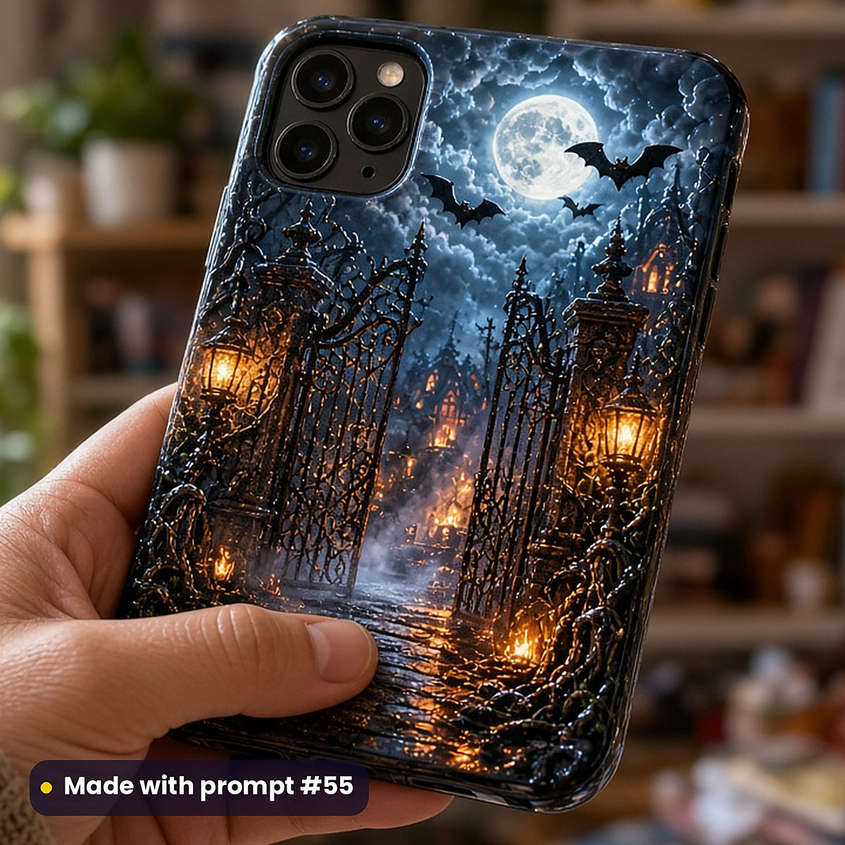 Horror and Supernatural, Cinematic & Bold Collection: realistic UV-printed mockup, made with prompt #55