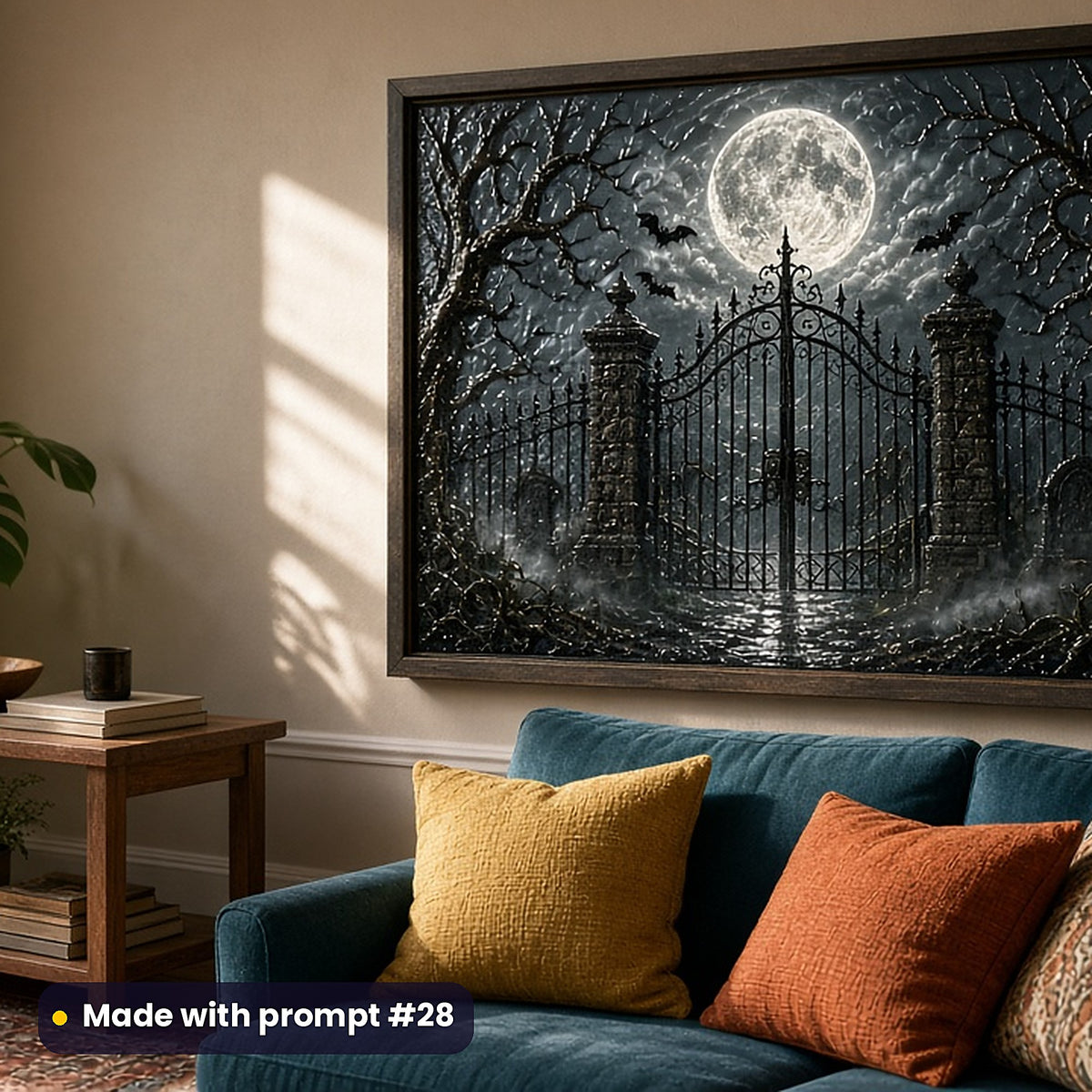 Horror and Supernatural, Cinematic & Bold Collection: realistic UV-printed mockup, made with prompt #28