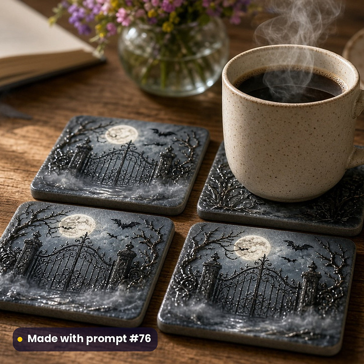 Horror and Supernatural, Cinematic & Bold Collection: realistic UV-printed mockup, made with prompt #76