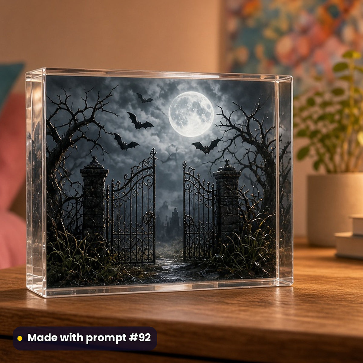 Horror and Supernatural, Cinematic & Bold Collection: realistic UV-printed mockup, made with prompt #92