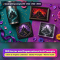 Horror and Supernatural, Clean & Graphic Collection: Made with prompts #3 · #64 · #40 · #100 – realistic UV-printed mockup