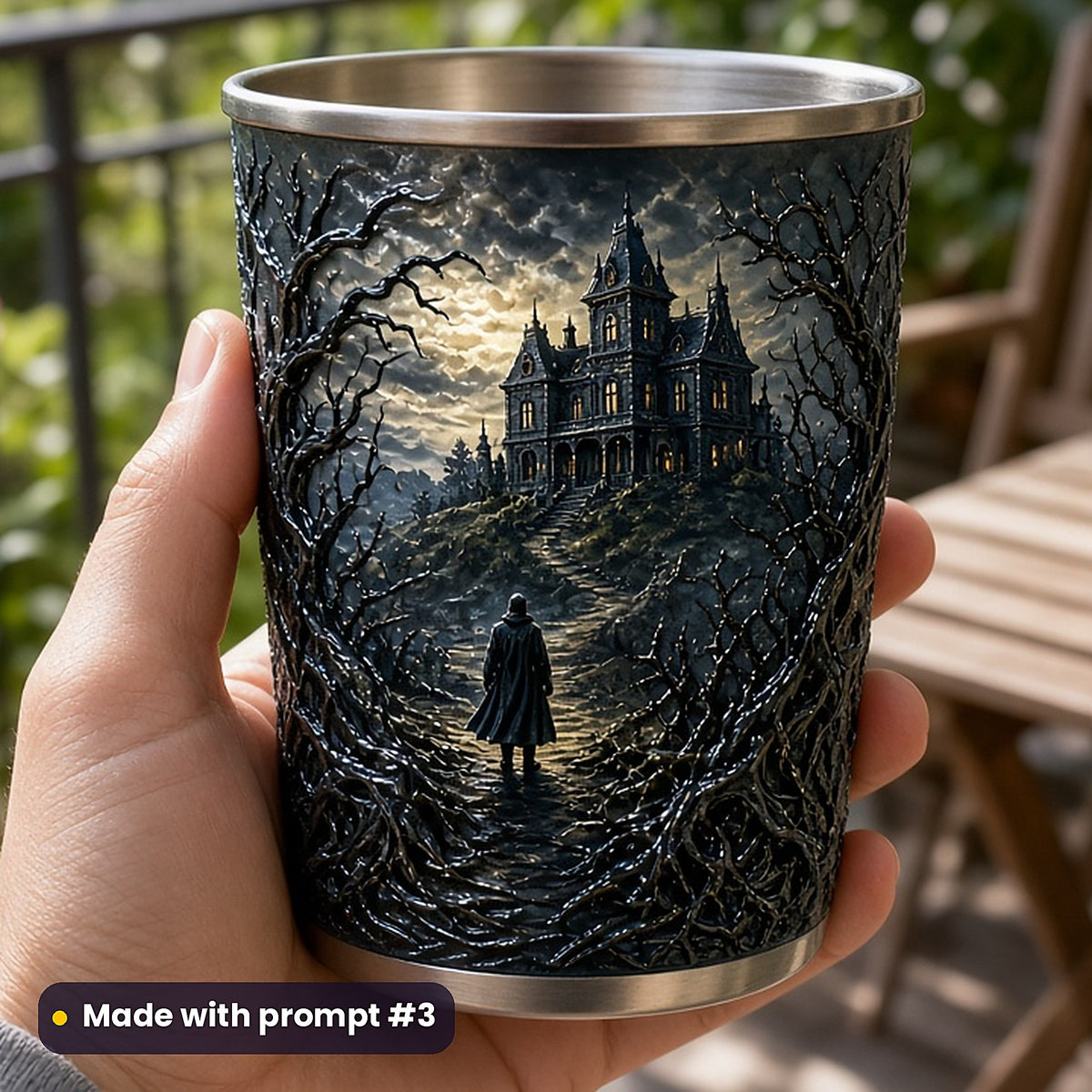 Horror and Supernatural, Clean & Graphic Collection: Made with prompt #3 – realistic UV-printed mockup