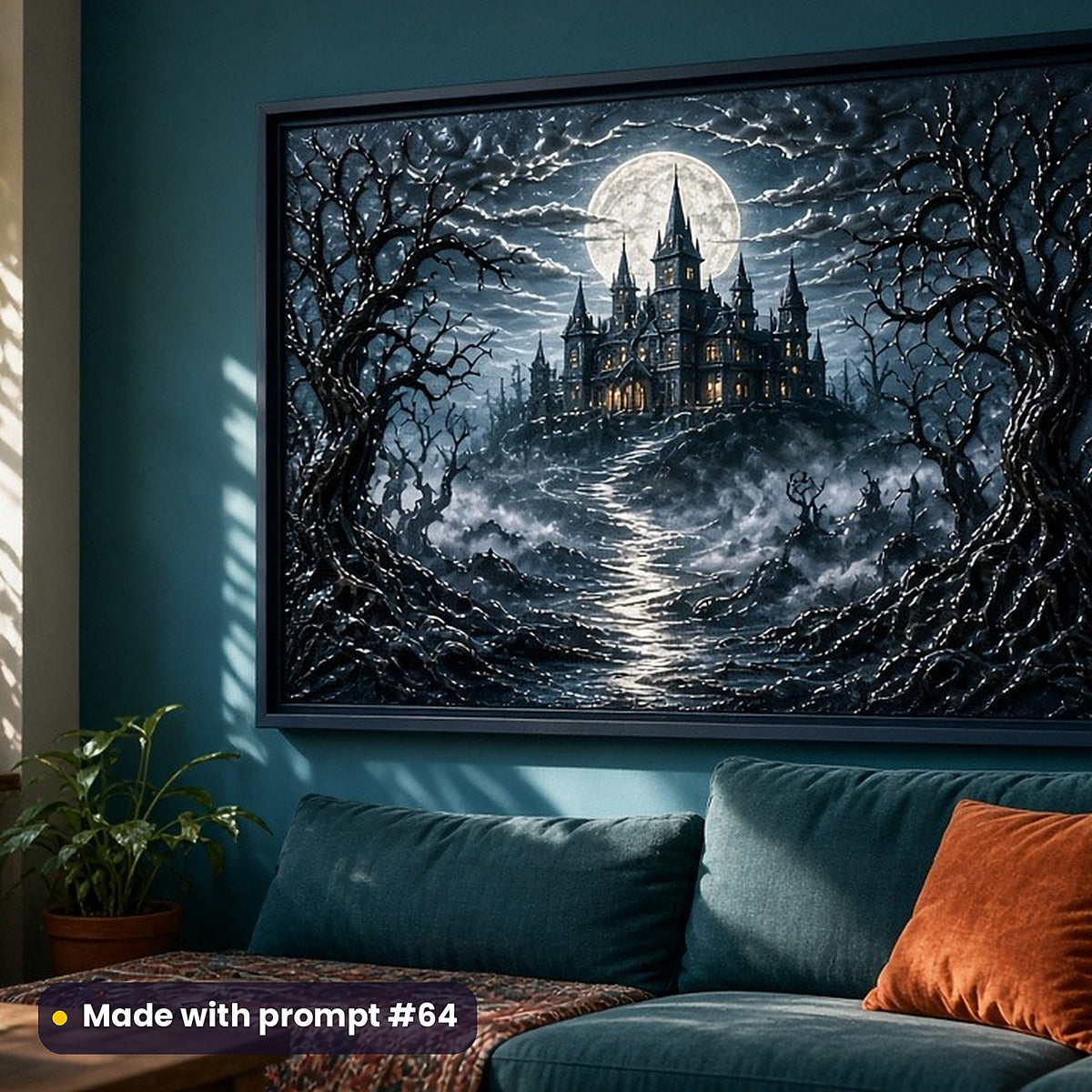 Horror and Supernatural, Clean & Graphic Collection: Made with prompt #64 – realistic UV-printed mockup