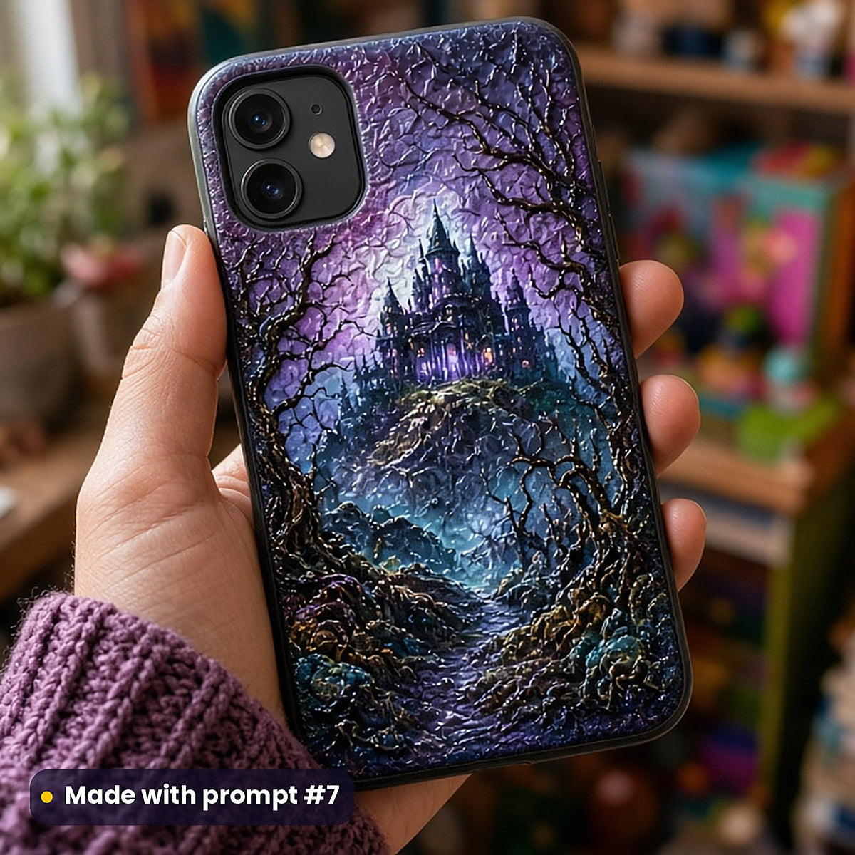 Horror and Supernatural, Painterly & Handmade Collection: realistic UV-printed mockup, made with prompt #7