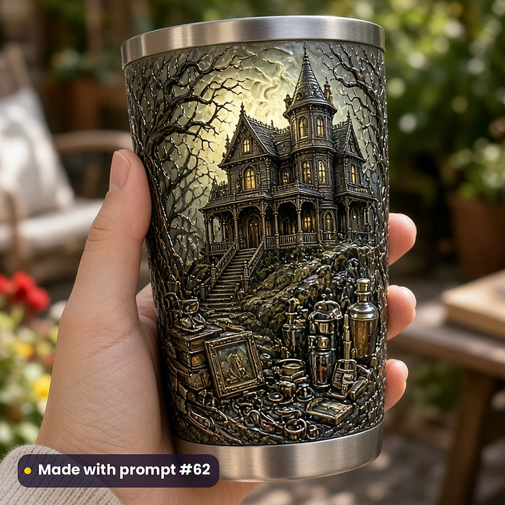 Horror and Supernatural, Painterly & Handmade Collection: realistic UV-printed mockup, made with prompt #62