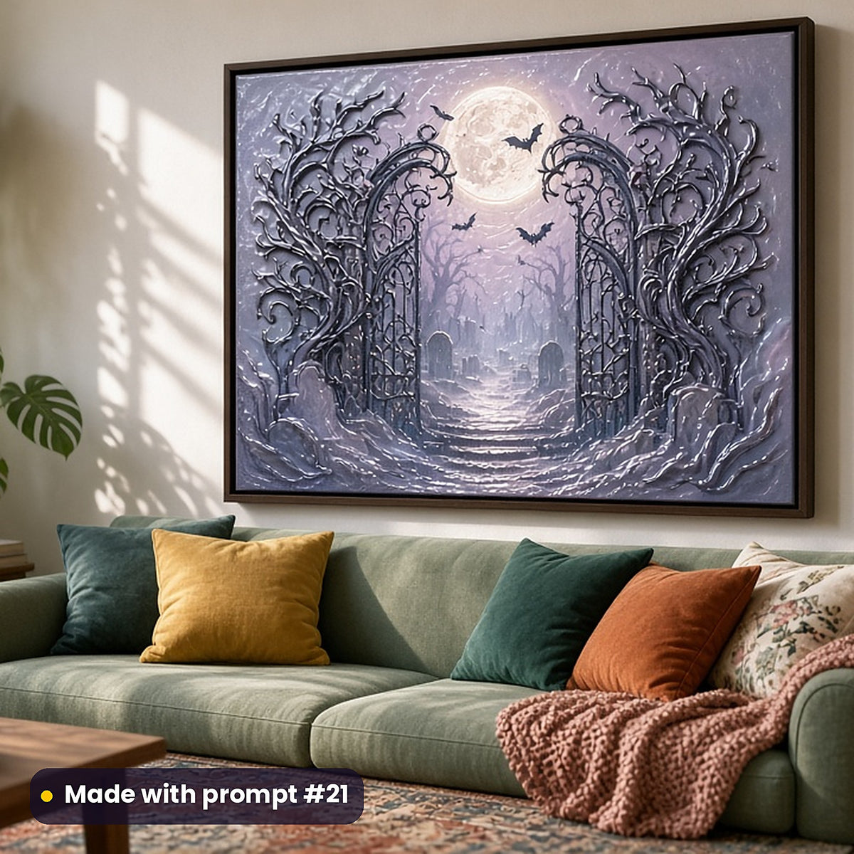 Horror and Supernatural, Vintage & Whimsical Collection: realistic UV-printed mockup, made with prompt #21