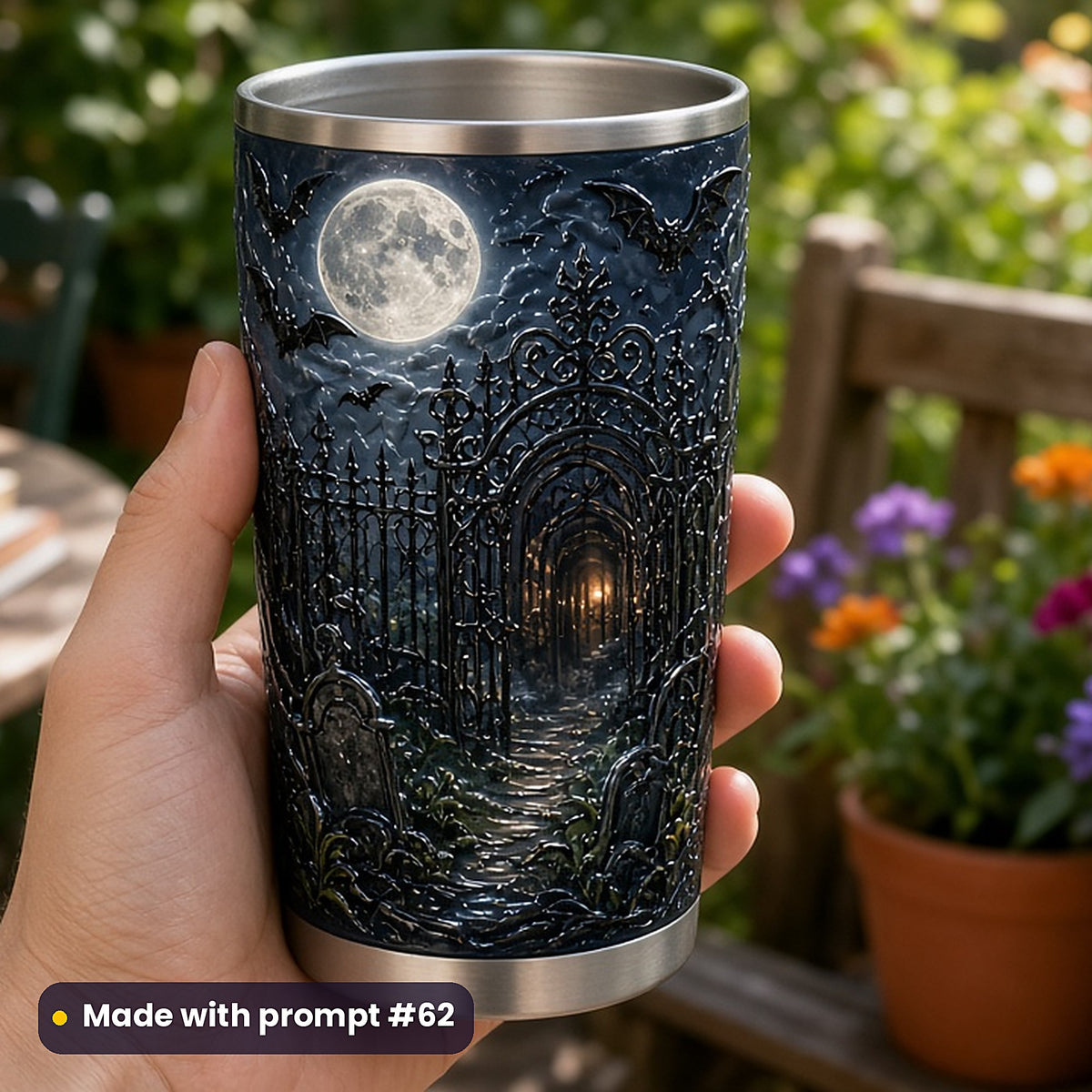 Horror and Supernatural, Vintage & Whimsical Collection: realistic UV-printed mockup, made with prompt #62