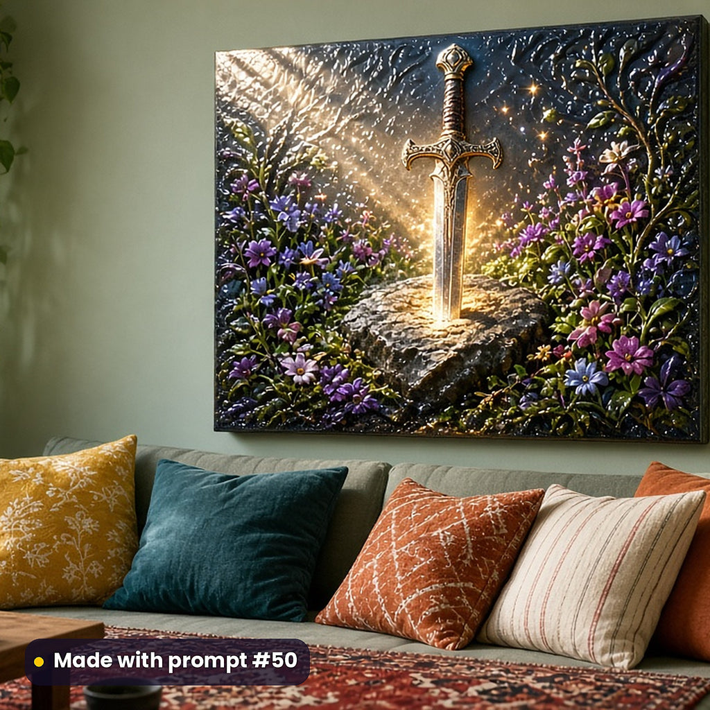 Epic Fantasy, Cinematic & Bold Collection: realistic UV-printed mockup, made with prompt #50