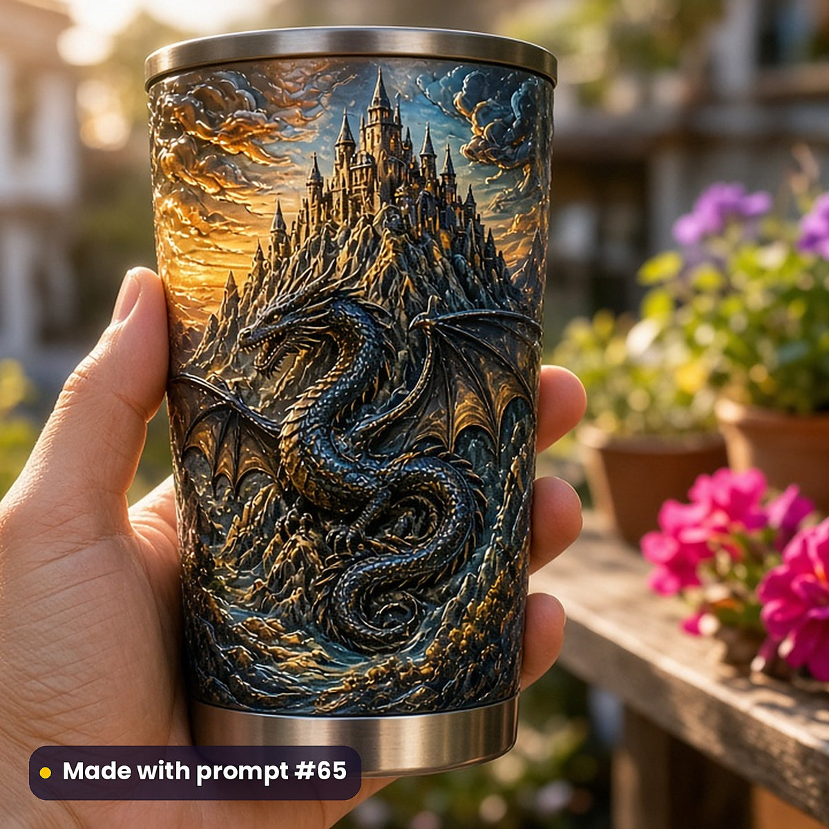 Epic Fantasy, Clean & Graphic Collection: Made with prompt #65 – realistic UV-printed mockup