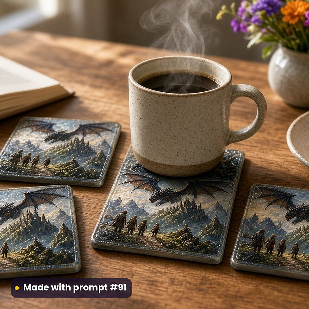 Epic Fantasy, Clean & Graphic Collection: Made with prompt #91 – realistic UV-printed mockup