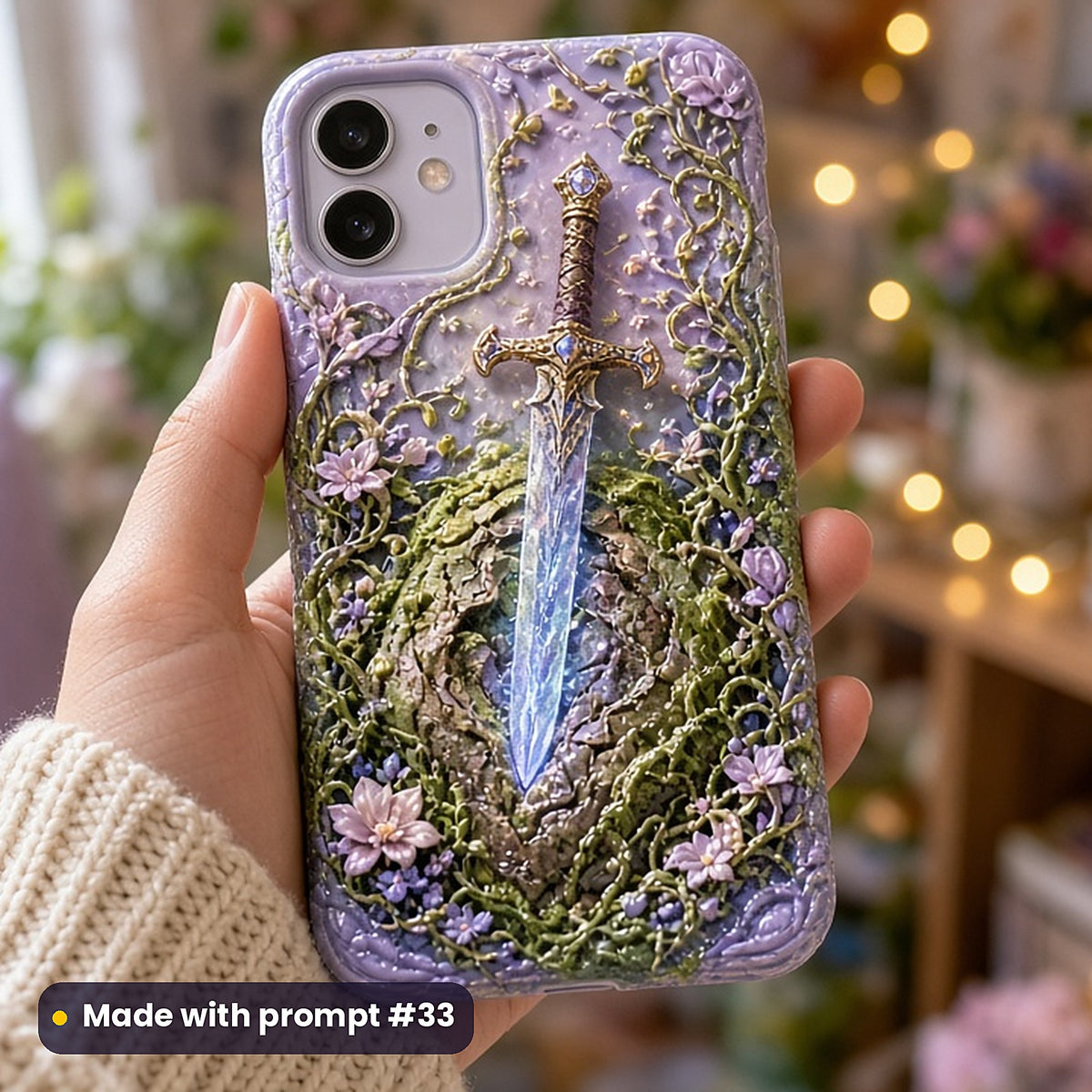 Epic Fantasy, Vintage & Whimsical Collection: realistic UV-printed mockup, made with prompt #33