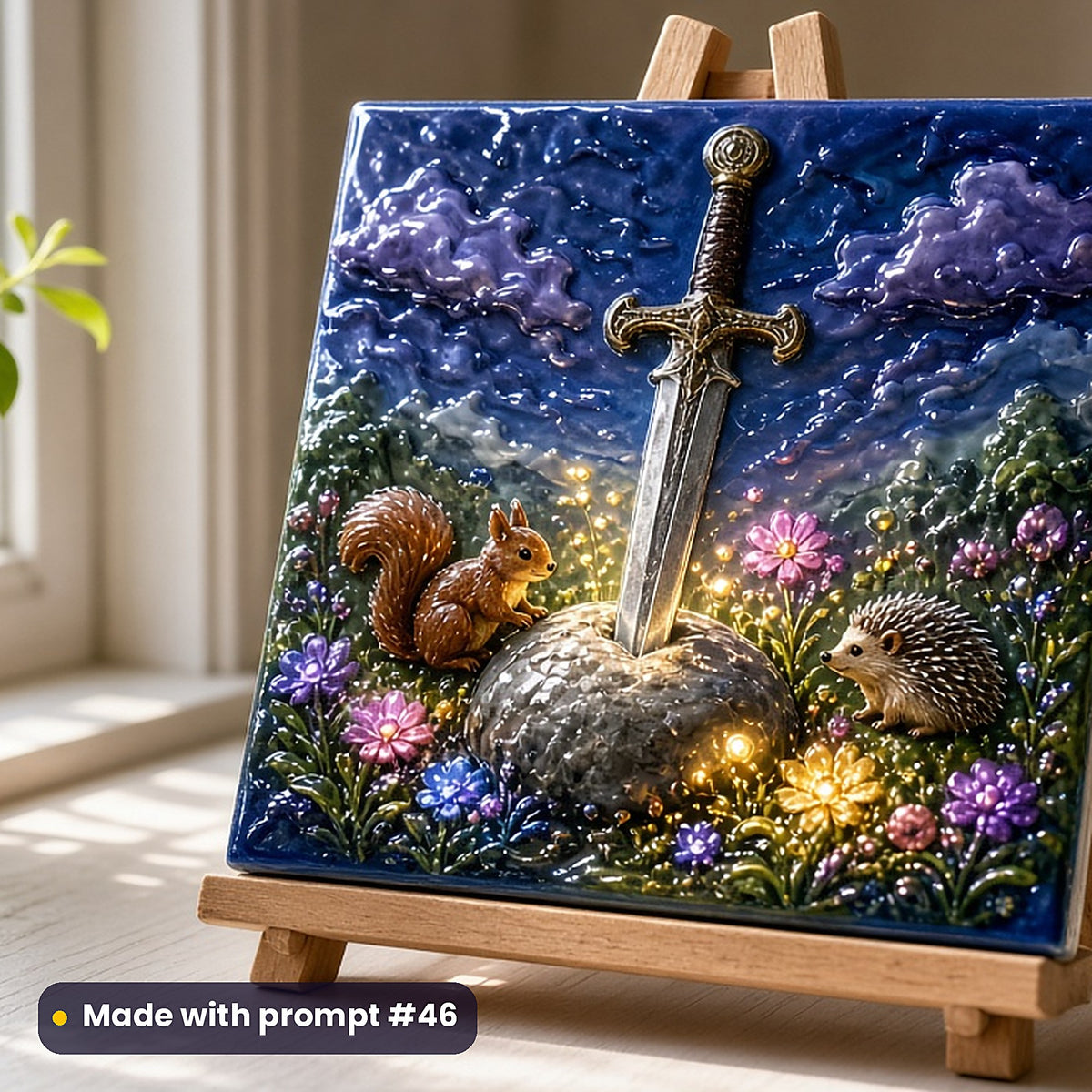 Epic Fantasy, Vintage & Whimsical Collection: realistic UV-printed mockup, made with prompt #46
