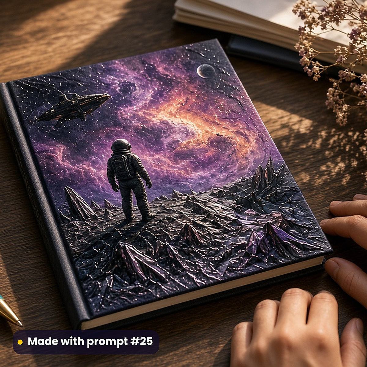Science Fiction, Cinematic & Bold Collection: realistic UV-printed mockup, made with prompt #25