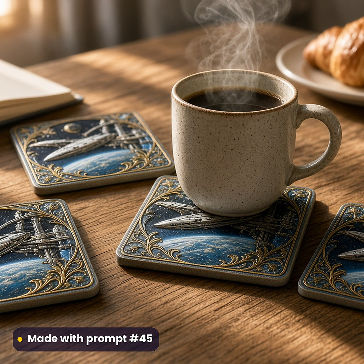 Science Fiction, Luxury & Decorative Collection: Made with prompt #45 – realistic UV-printed mockup