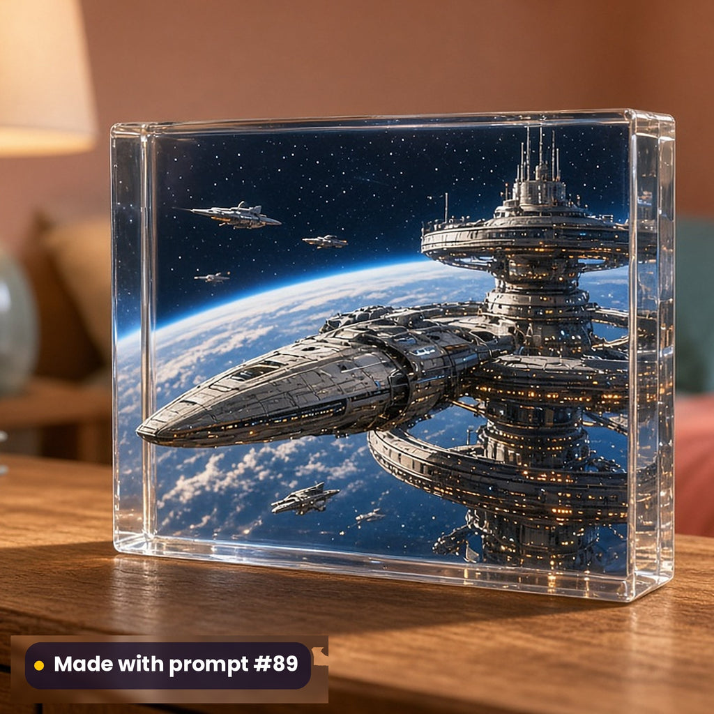 Science Fiction, Luxury & Decorative Collection: Made with prompt #89 – realistic UV-printed mockup