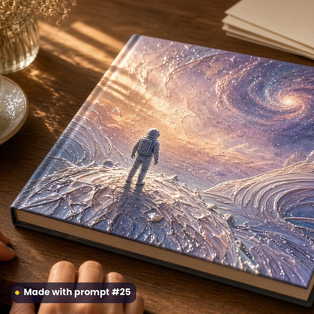Science Fiction, Vintage & Whimsical Collection: realistic UV-printed mockup, made with prompt #25