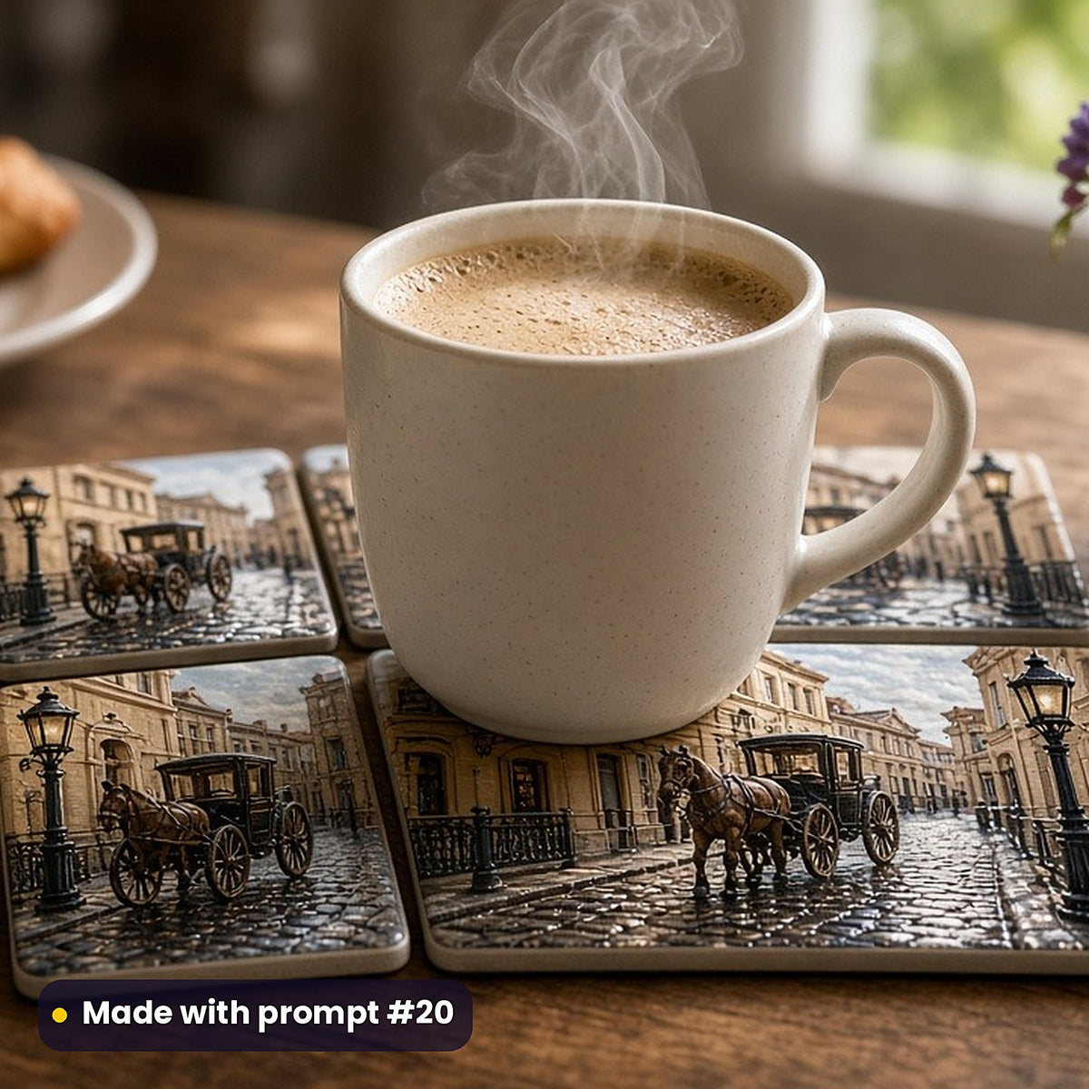 Historical Fiction, Clean & Graphic Collection: Made with prompt #20 – realistic UV-printed mockup