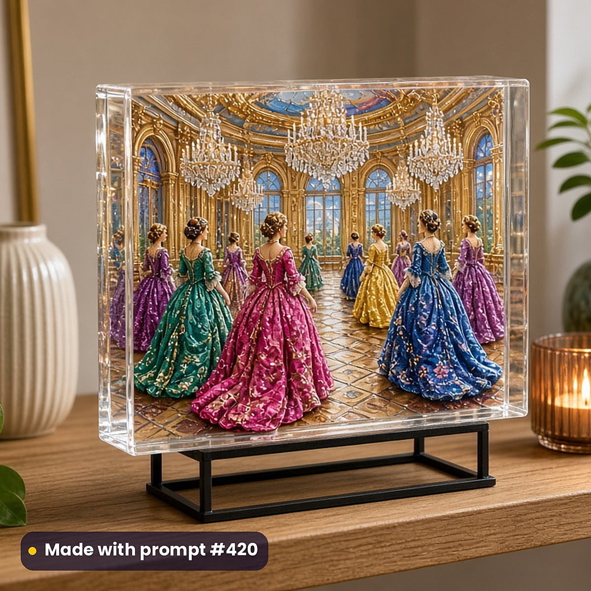 500 Historical Art Prompts Library: Made with prompt #420 – realistic UV-printed mockup (Collage Style — Iconic Masterpiece)