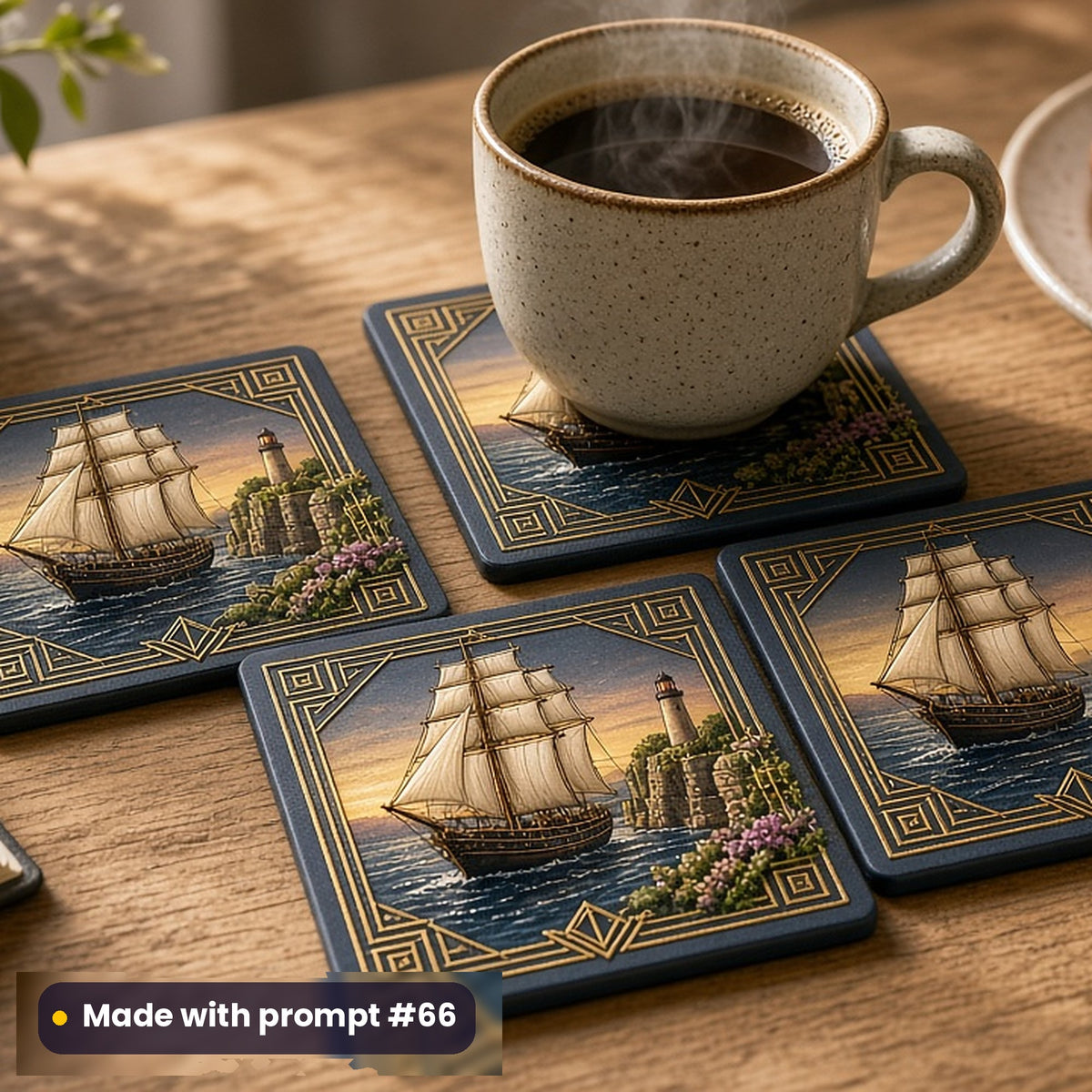 Historical Fiction, Luxury & Decorative Collection: Made with prompt #66 – realistic UV-printed mockup