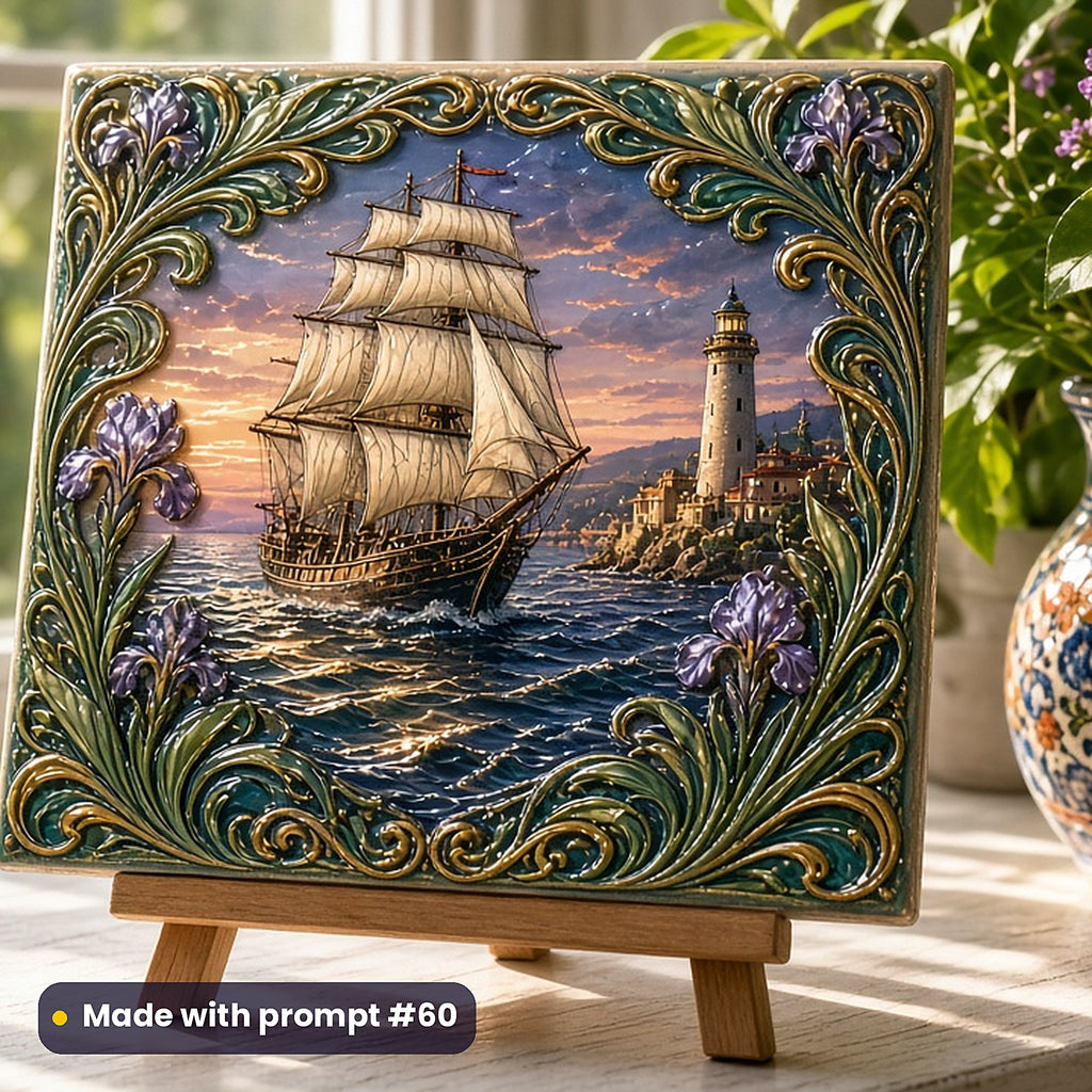 Historical Fiction, Luxury & Decorative Collection: Made with prompt #60 – realistic UV-printed mockup