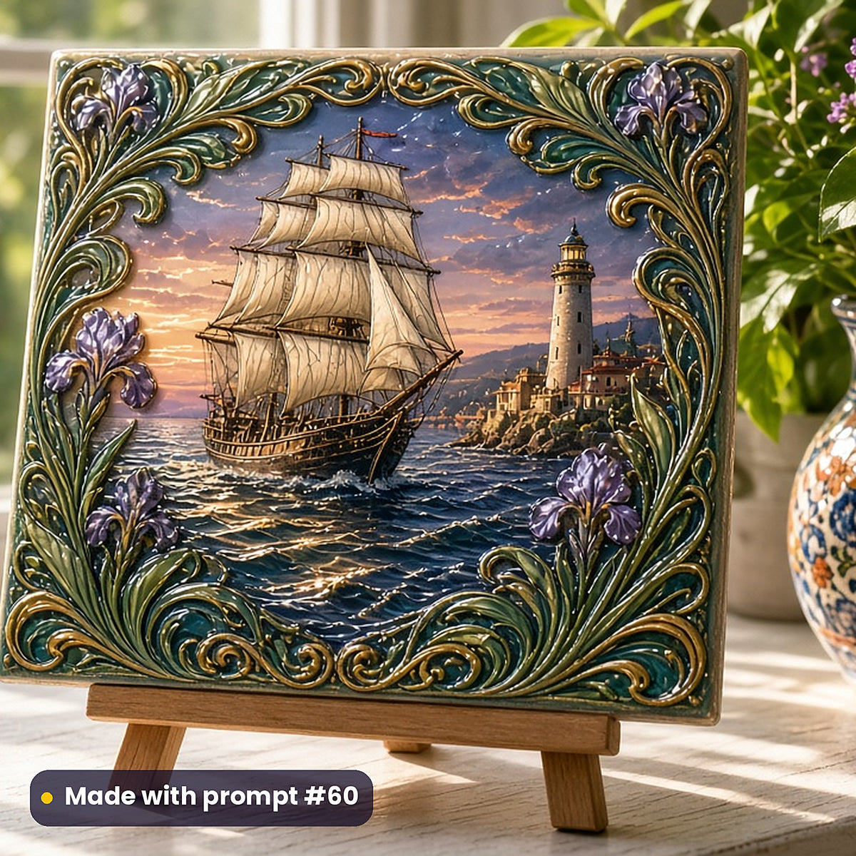 Historical Fiction, Luxury & Decorative Collection: Made with prompt #60 – realistic UV-printed mockup