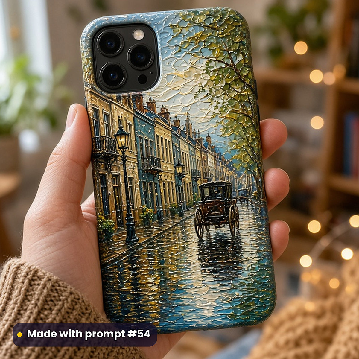 Historical Fiction, Painterly & Handmade Collection: realistic UV-printed mockup, made with prompt #54