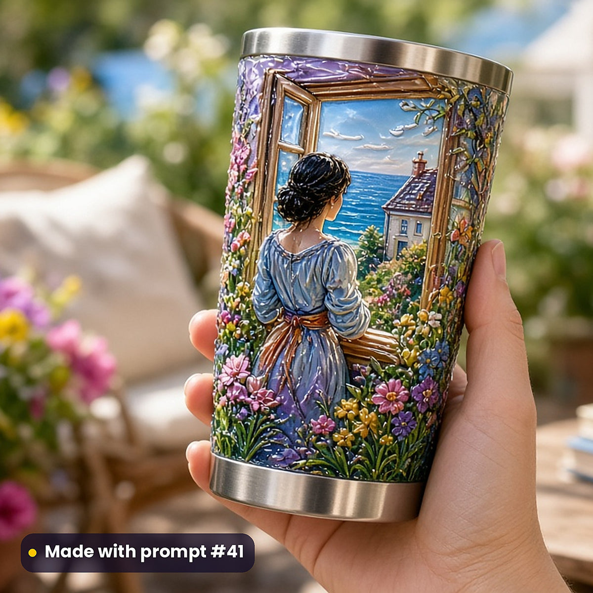 Women's Fiction, Clean & Graphic Collection: Made with prompt #41 – realistic UV-printed mockup