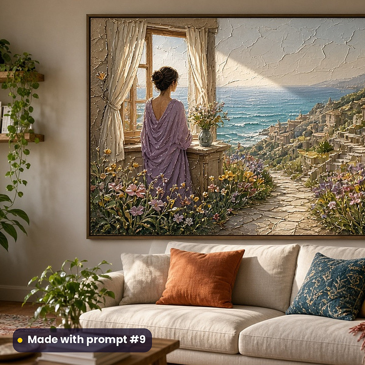 Women's Fiction, Clean & Graphic Collection: Made with prompt #9 – realistic UV-printed mockup