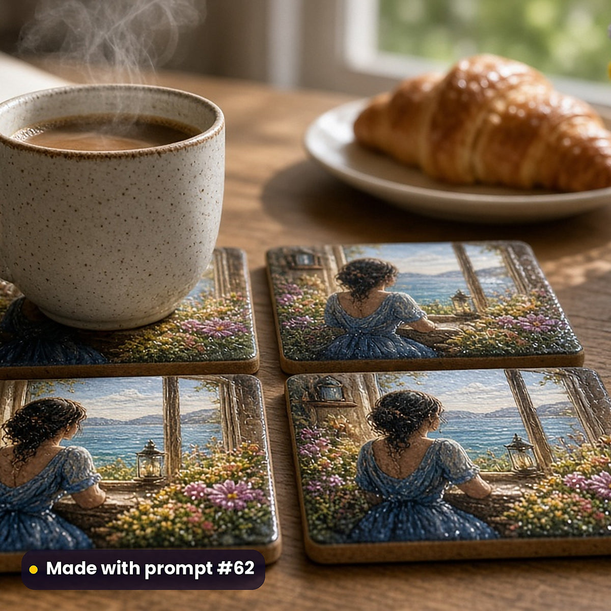 Women's Fiction, Clean & Graphic Collection: Made with prompt #62 – realistic UV-printed mockup