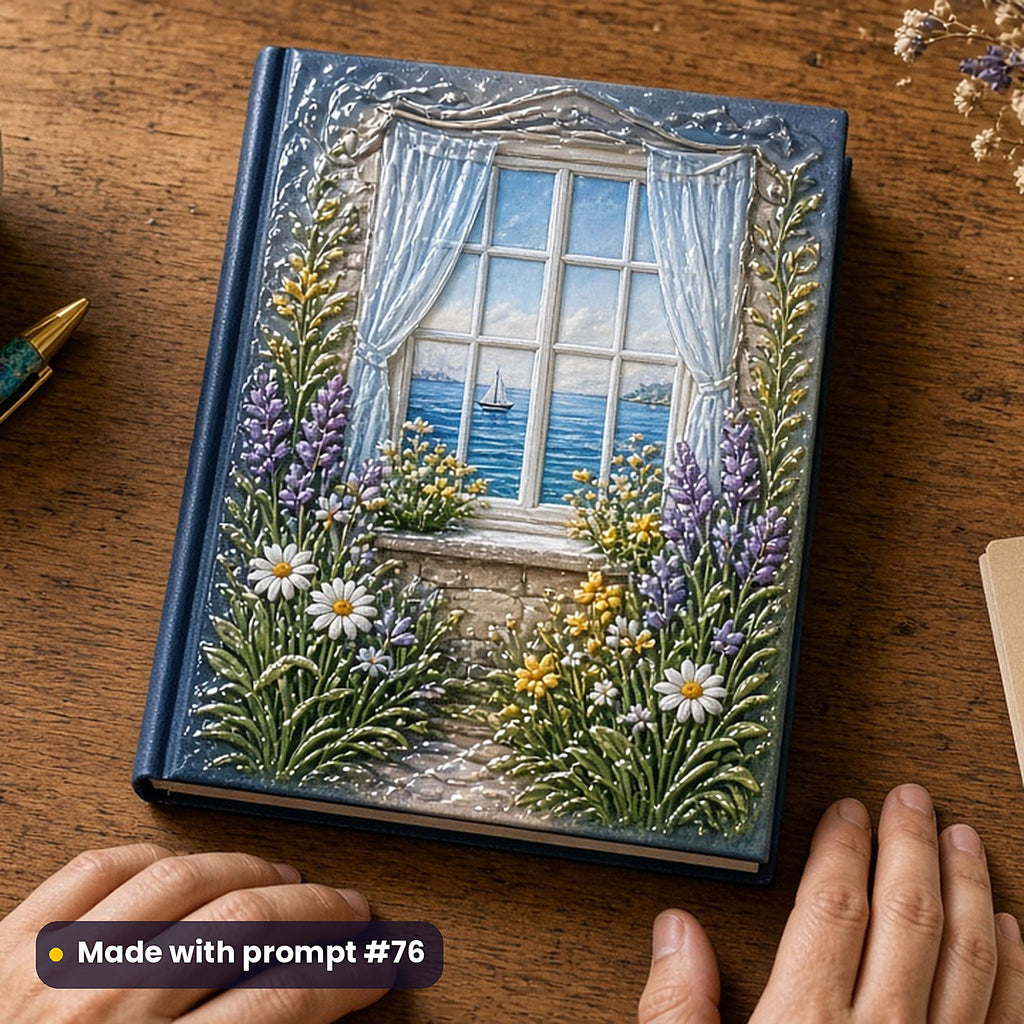 Women's Fiction, Painterly & Handmade Collection: realistic UV-printed mockup, made with prompt #76