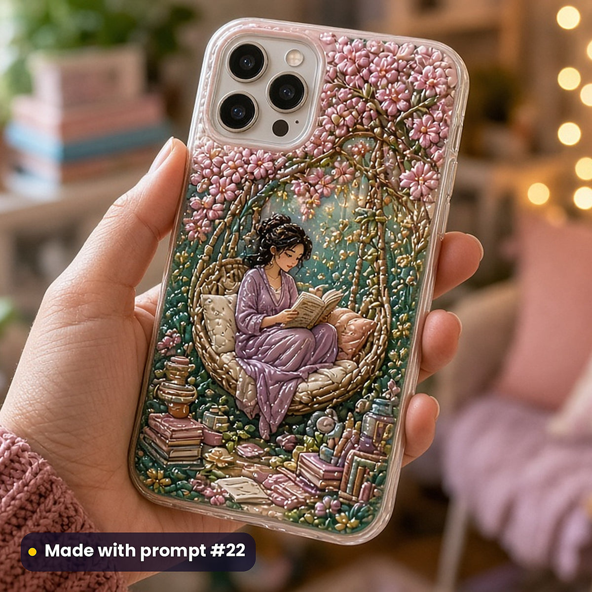Women's Fiction, Vintage & Whimsical Collection: realistic UV-printed mockup, made with prompt #22