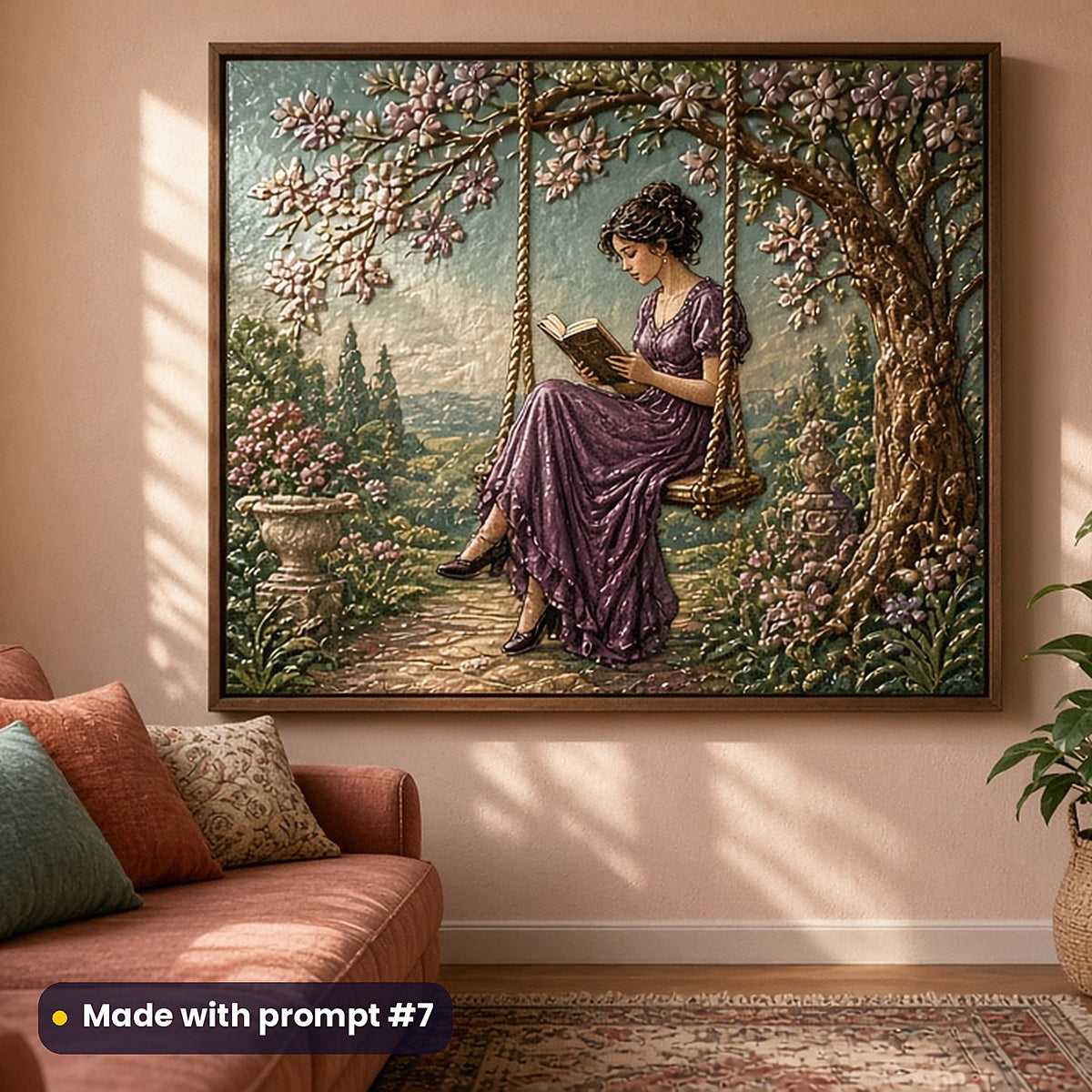 Women's Fiction, Vintage & Whimsical Collection: realistic UV-printed mockup, made with prompt #7