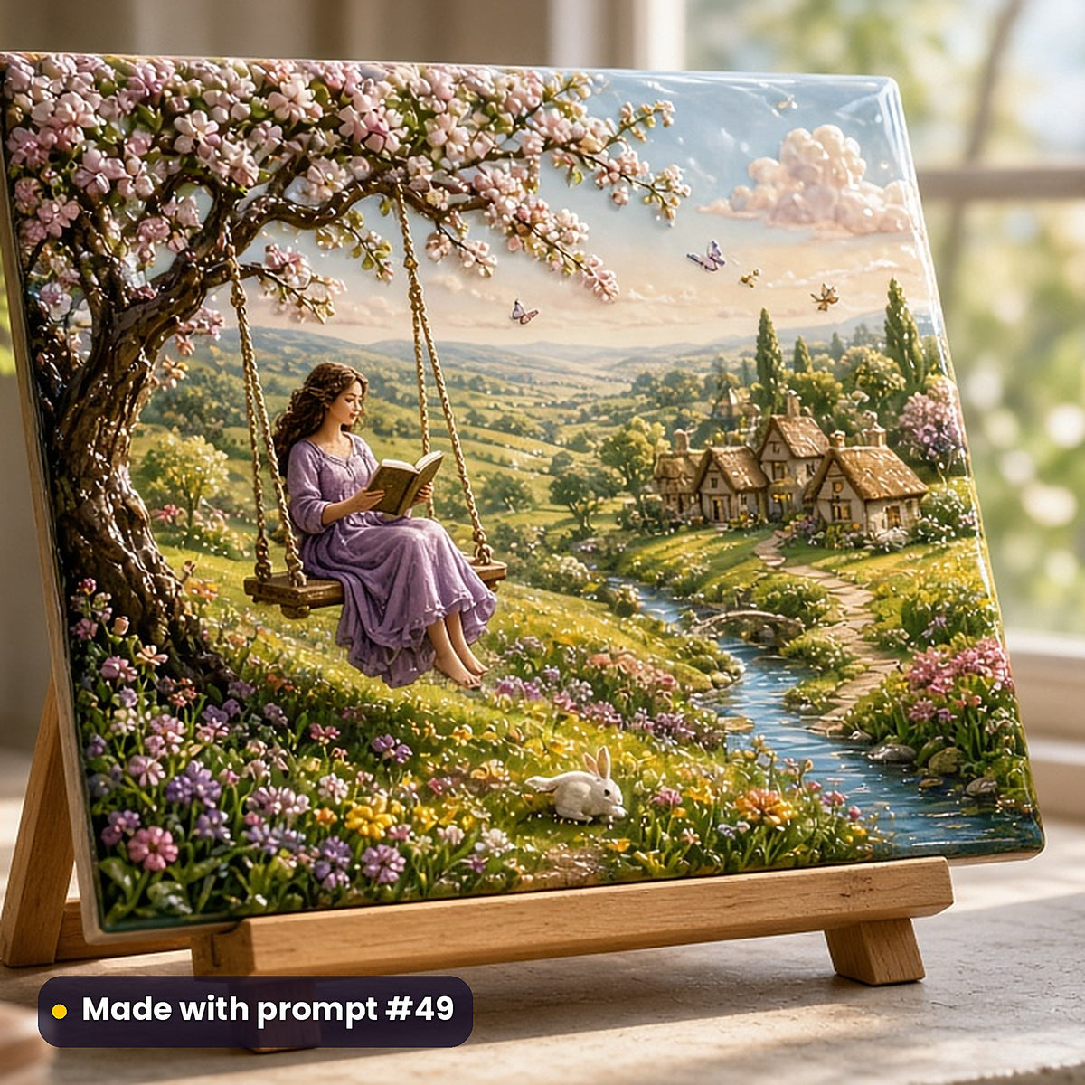 Women's Fiction, Vintage & Whimsical Collection: realistic UV-printed mockup, made with prompt #49