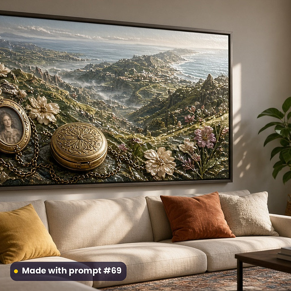 Family Saga, Cinematic & Bold Collection: realistic UV-printed mockup, made with prompt #69