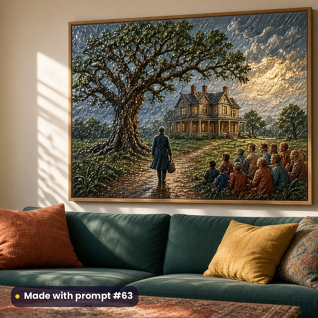 Family Saga, Clean & Graphic Collection: Made with prompt #63 – realistic UV-printed mockup