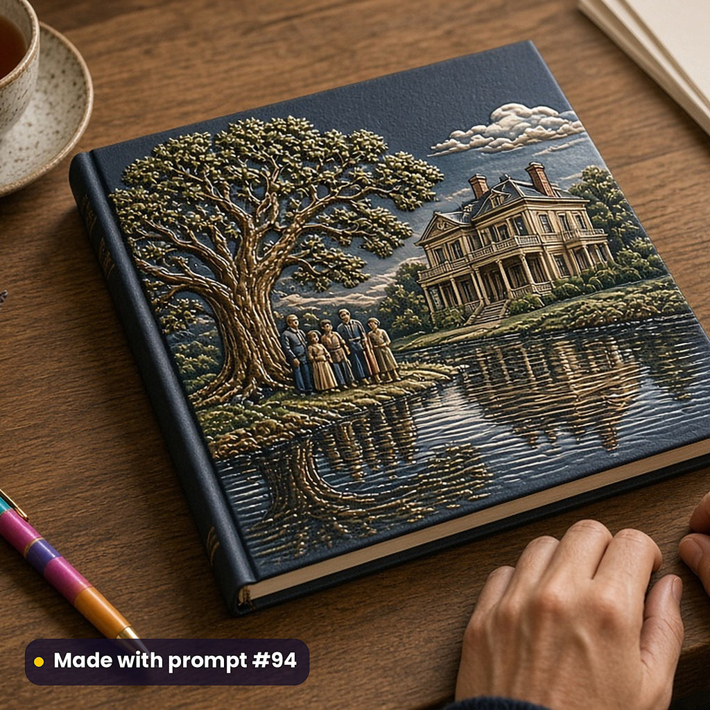 Family Saga, Clean & Graphic Collection: Made with prompt #94 – realistic UV-printed mockup