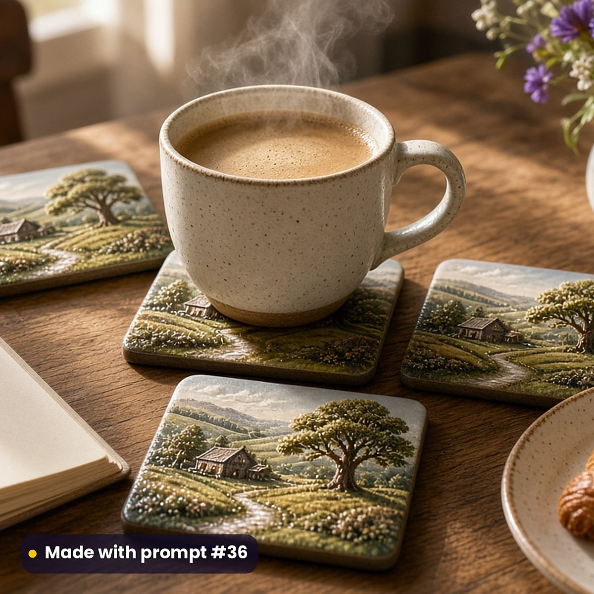 Family Saga, Luxury & Decorative Collection: Made with prompt #36 – realistic UV-printed mockup