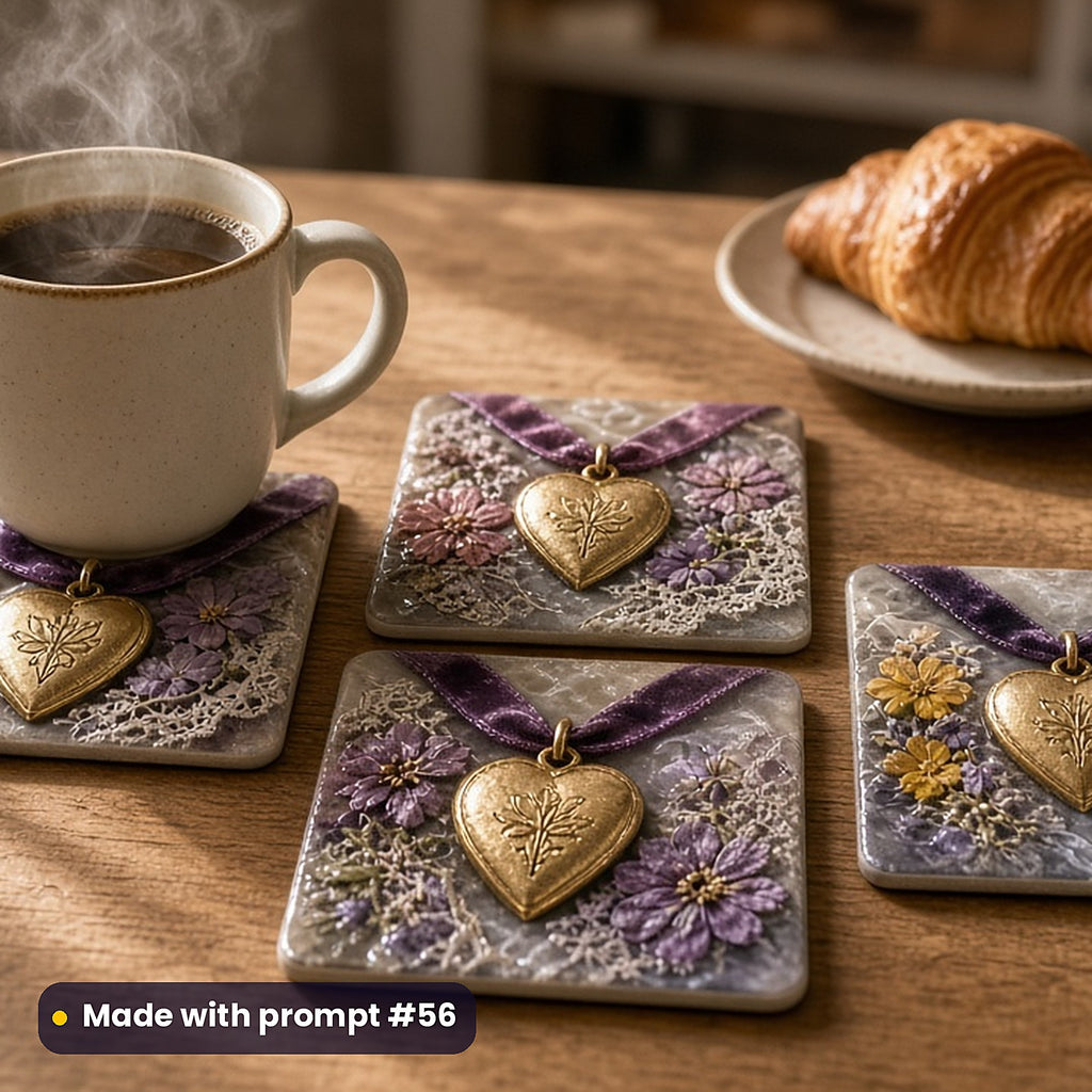Family Saga, Vintage & Whimsical Collection: realistic UV-printed mockup, made with prompt #56