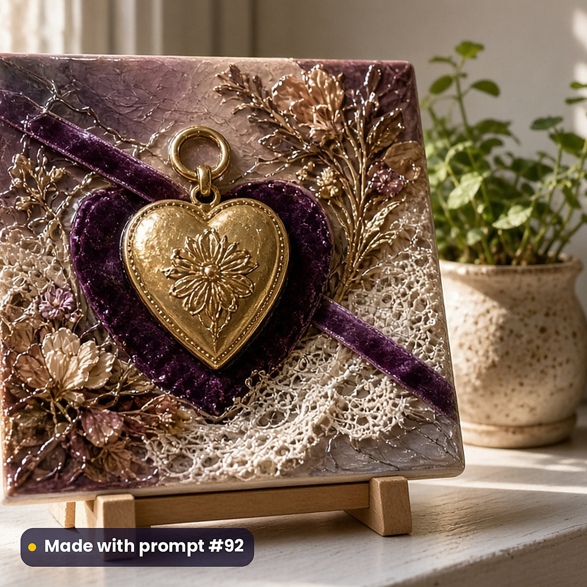 Family Saga, Vintage & Whimsical Collection: realistic UV-printed mockup, made with prompt #92