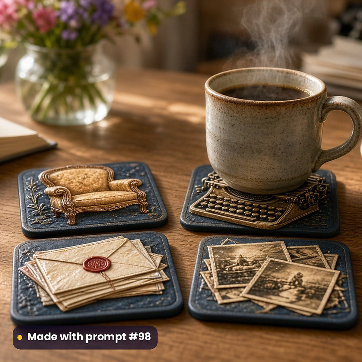 Memoir and Biography, Clean & Graphic Collection: Made with prompt #98 – realistic UV-printed mockup